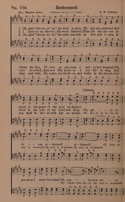 Songs for Men: A Collection of Gospel Songs for Male Quartets and Choruses page 110