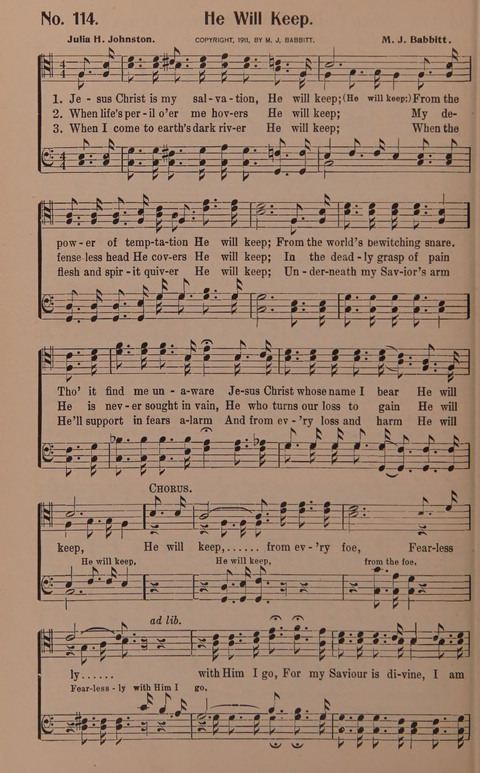 Songs for Men: A Collection of Gospel Songs for Male Quartets and Choruses page 114