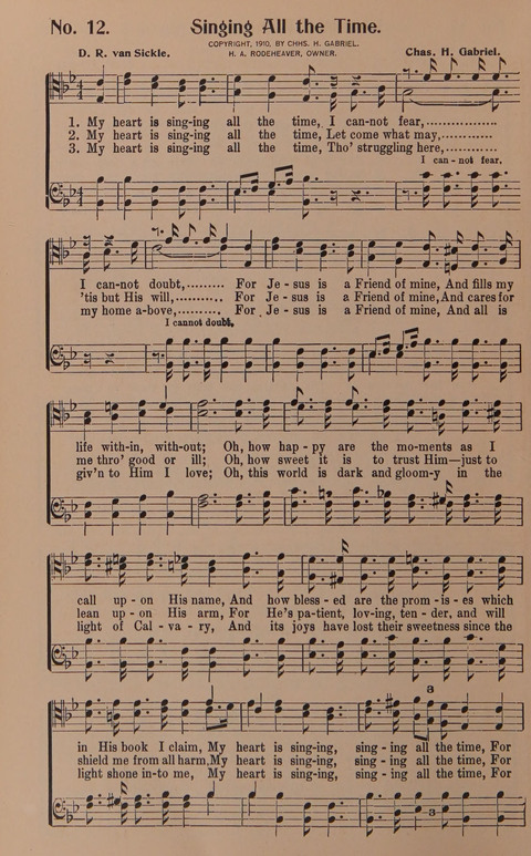 Songs for Men: A Collection of Gospel Songs for Male Quartets and Choruses page 12