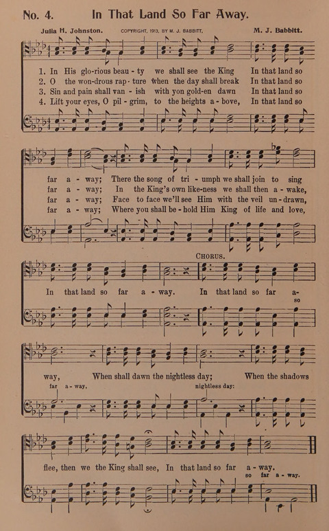 Songs for Men: A Collection of Gospel Songs for Male Quartets and Choruses page 4