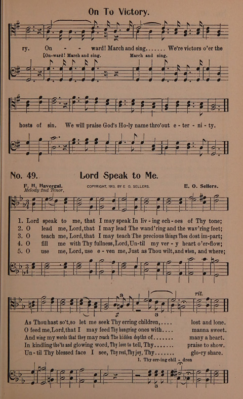 Songs for Men: A Collection of Gospel Songs for Male Quartets and Choruses page 49