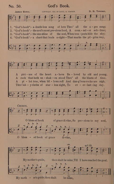 Songs for Men: A Collection of Gospel Songs for Male Quartets and Choruses page 50