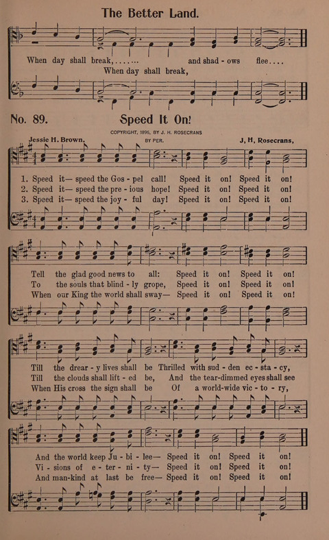 Songs for Men: A Collection of Gospel Songs for Male Quartets and Choruses page 89