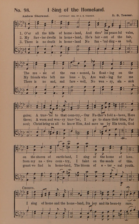 Songs for Men: A Collection of Gospel Songs for Male Quartets and Choruses page 98