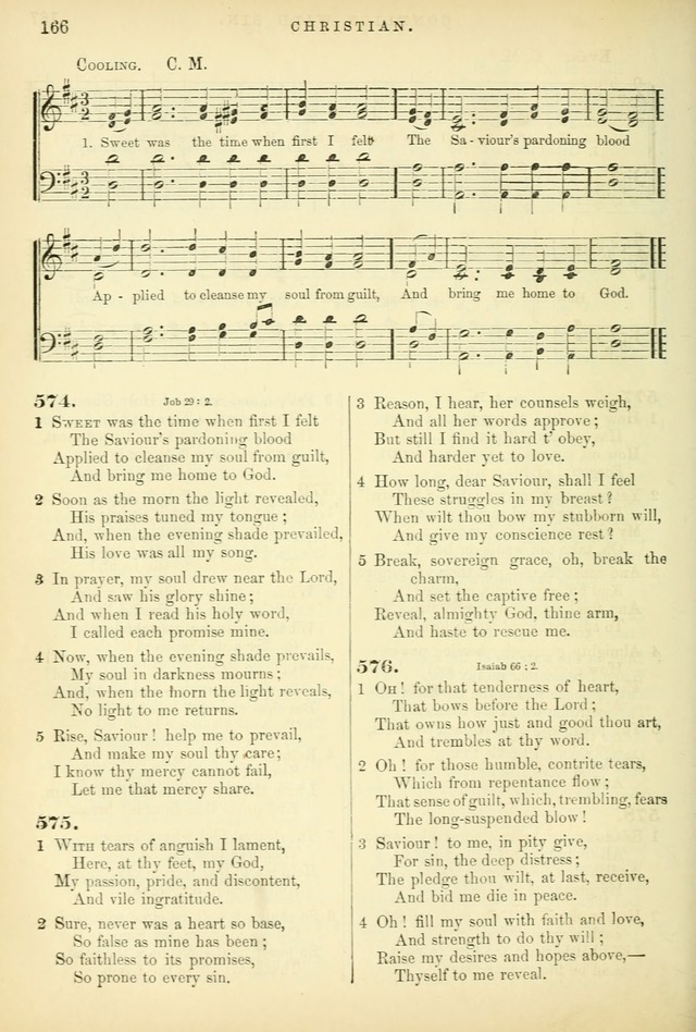 Songs for the Sanctuary, or Hymns and Tunes for Christian Worship page 166