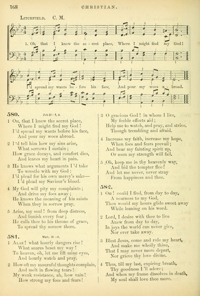 Songs for the Sanctuary, or Hymns and Tunes for Christian Worship page 168
