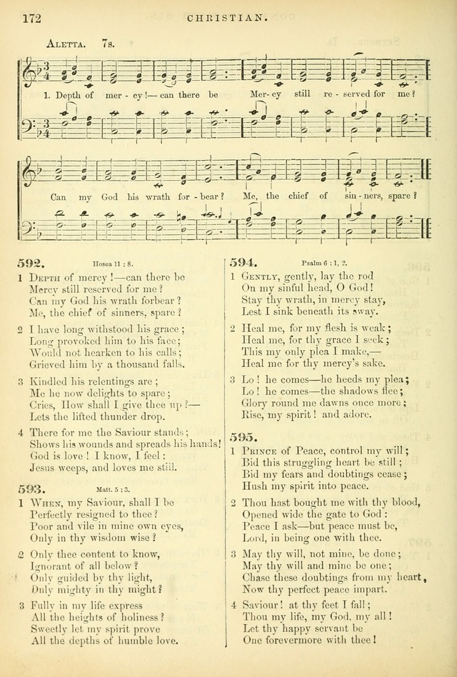 Songs for the Sanctuary, or Hymns and Tunes for Christian Worship page 172