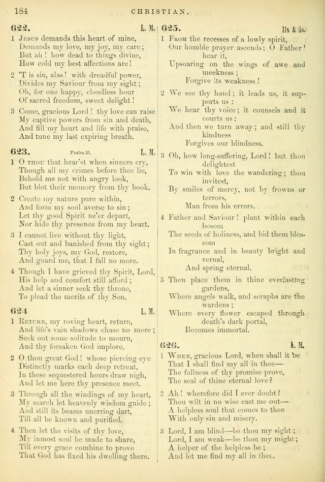 Songs for the Sanctuary, or Hymns and Tunes for Christian Worship page 184