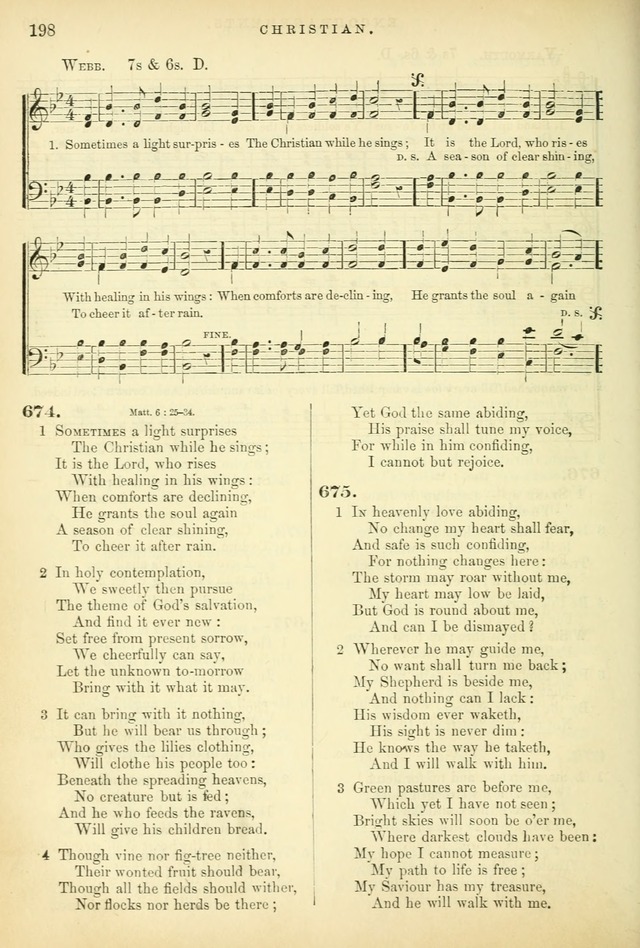 Songs for the Sanctuary, or Hymns and Tunes for Christian Worship page 198
