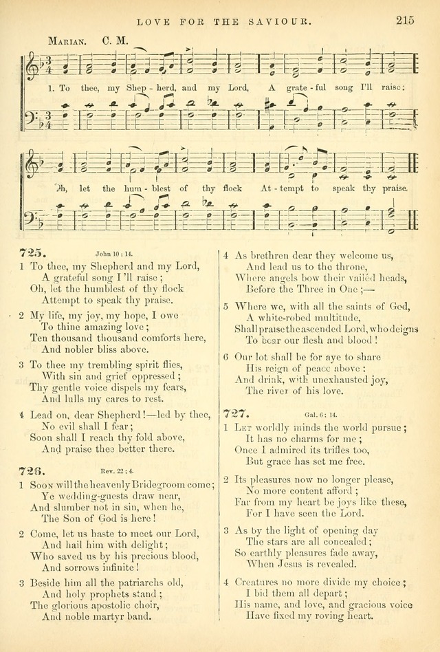 Songs for the Sanctuary, or Hymns and Tunes for Christian Worship page 215