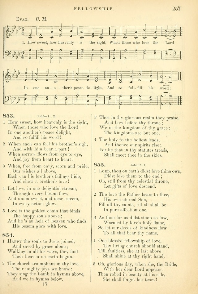 Songs for the Sanctuary, or Hymns and Tunes for Christian Worship page 257