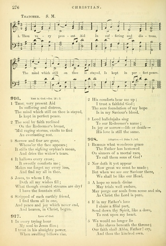 Songs for the Sanctuary, or Hymns and Tunes for Christian Worship page 276