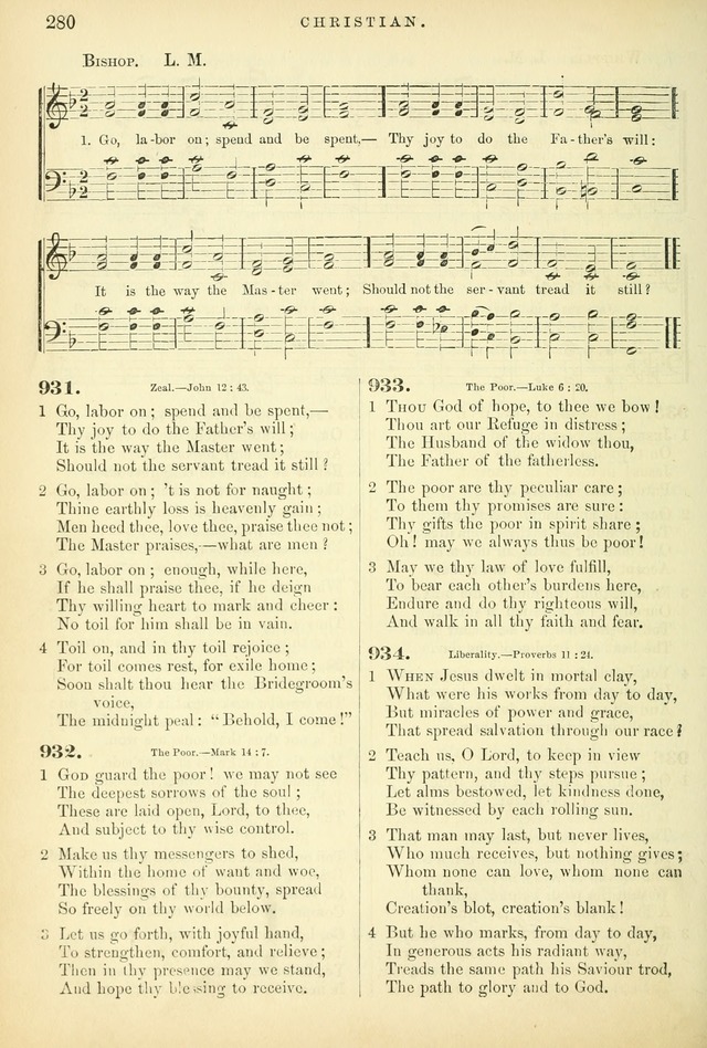 Songs for the Sanctuary, or Hymns and Tunes for Christian Worship page 280