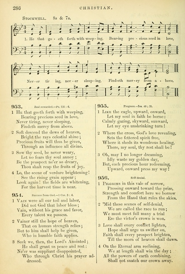 Songs for the Sanctuary, or Hymns and Tunes for Christian Worship page 286
