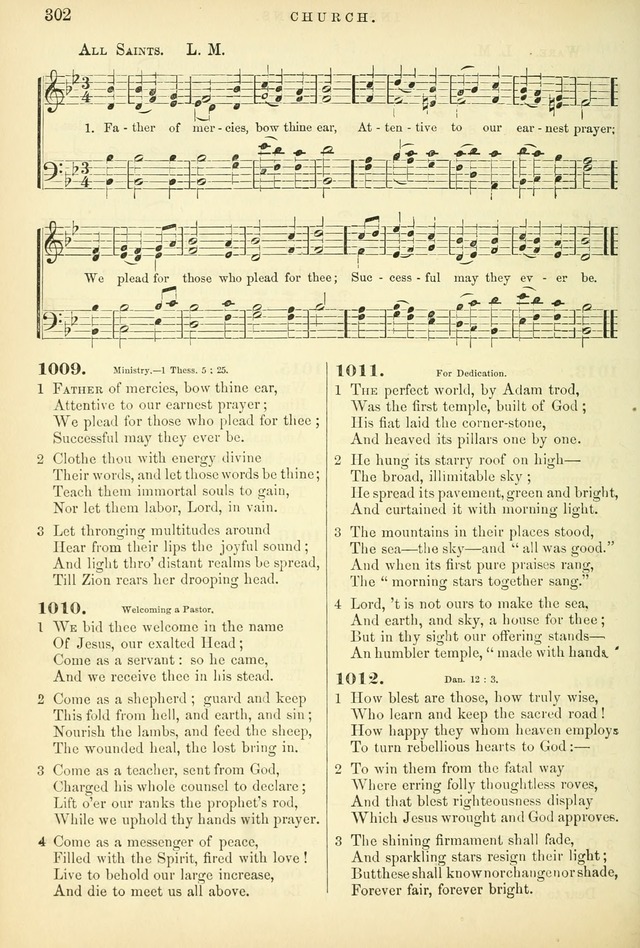 Songs for the Sanctuary, or Hymns and Tunes for Christian Worship page 302