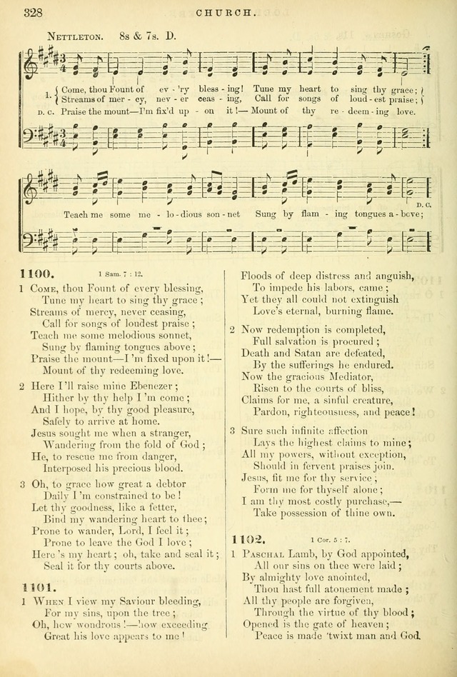 Songs for the Sanctuary, or Hymns and Tunes for Christian Worship page 328