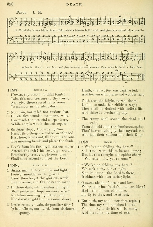 Songs for the Sanctuary, or Hymns and Tunes for Christian Worship page 356
