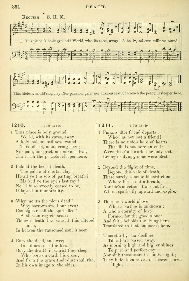 Songs for the Sanctuary, or Hymns and Tunes for Christian Worship page 364