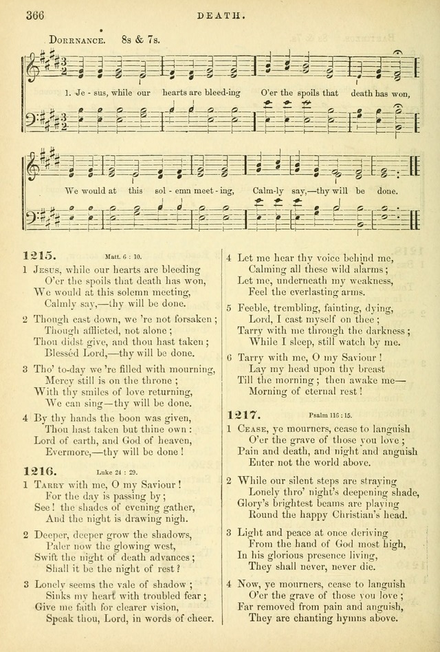 Songs for the Sanctuary, or Hymns and Tunes for Christian Worship page 366