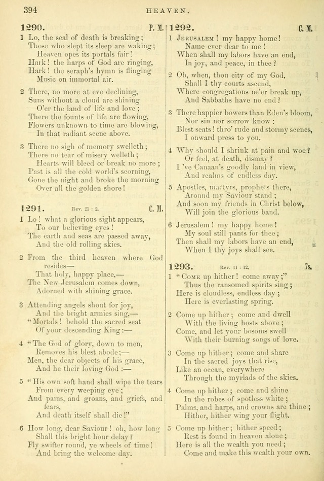 Songs for the Sanctuary, or Hymns and Tunes for Christian Worship page 394