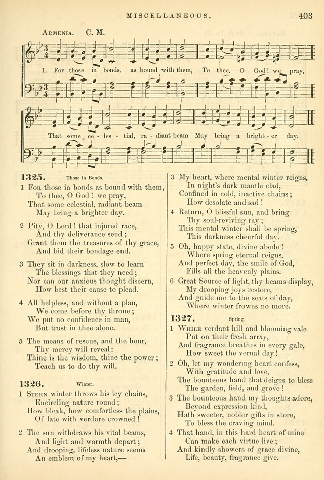 Songs for the Sanctuary, or Hymns and Tunes for Christian Worship page 403