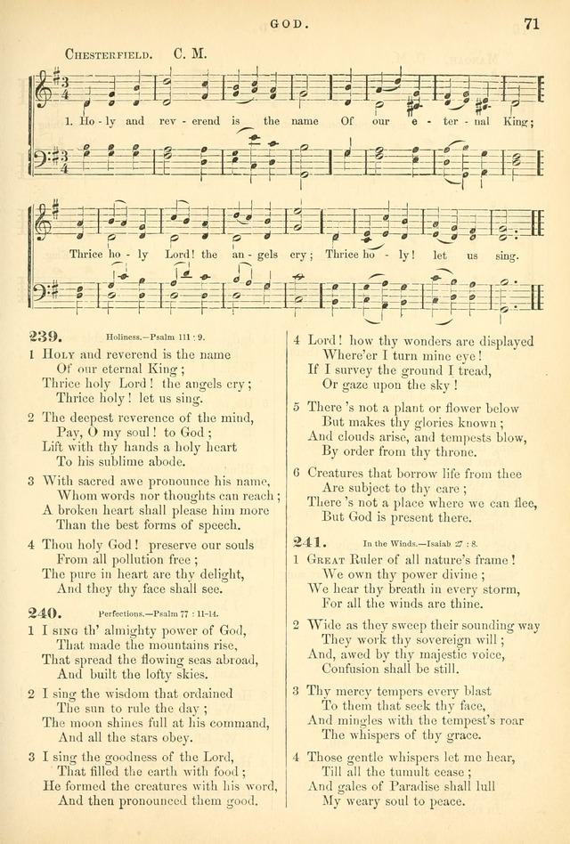 Songs for the Sanctuary, or Hymns and Tunes for Christian Worship page 71
