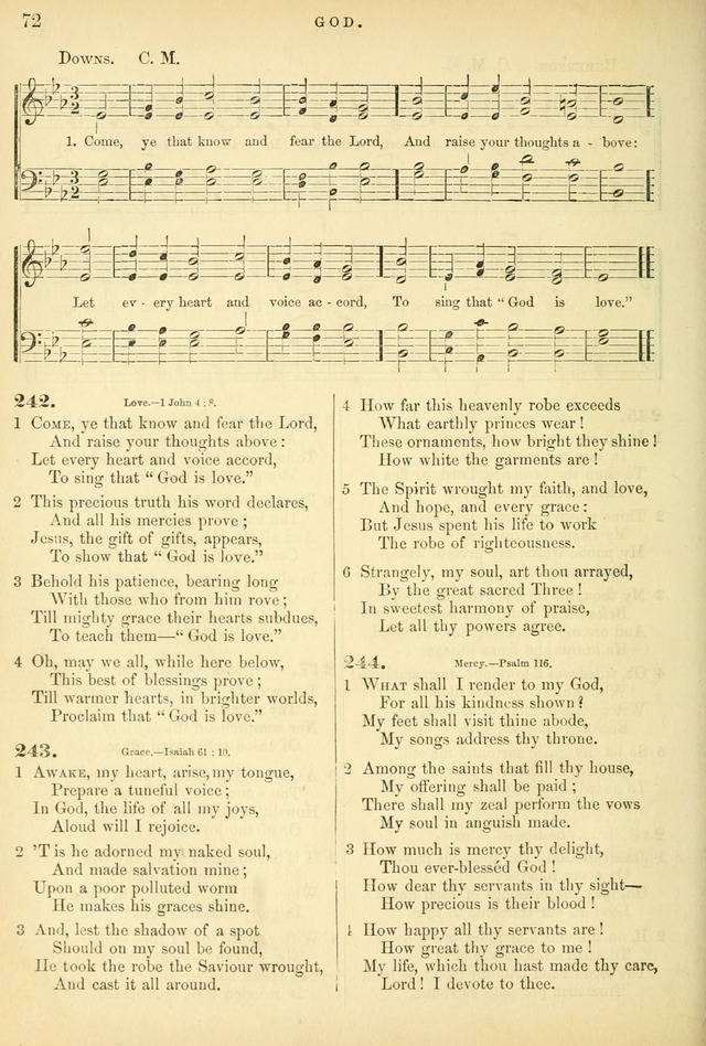 Songs for the Sanctuary, or Hymns and Tunes for Christian Worship page 72