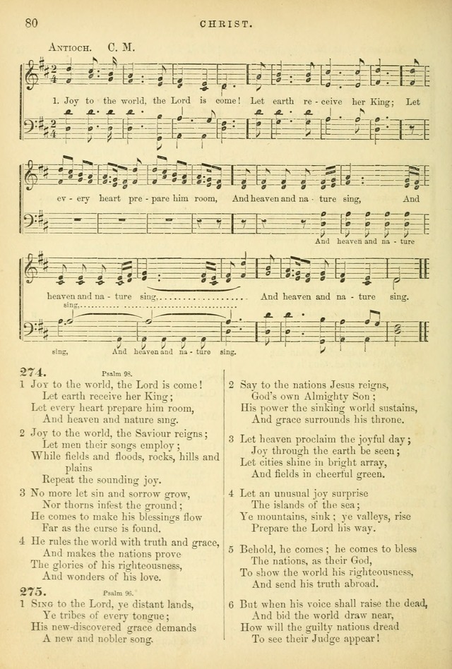 Songs for the Sanctuary, or Hymns and Tunes for Christian Worship page 80