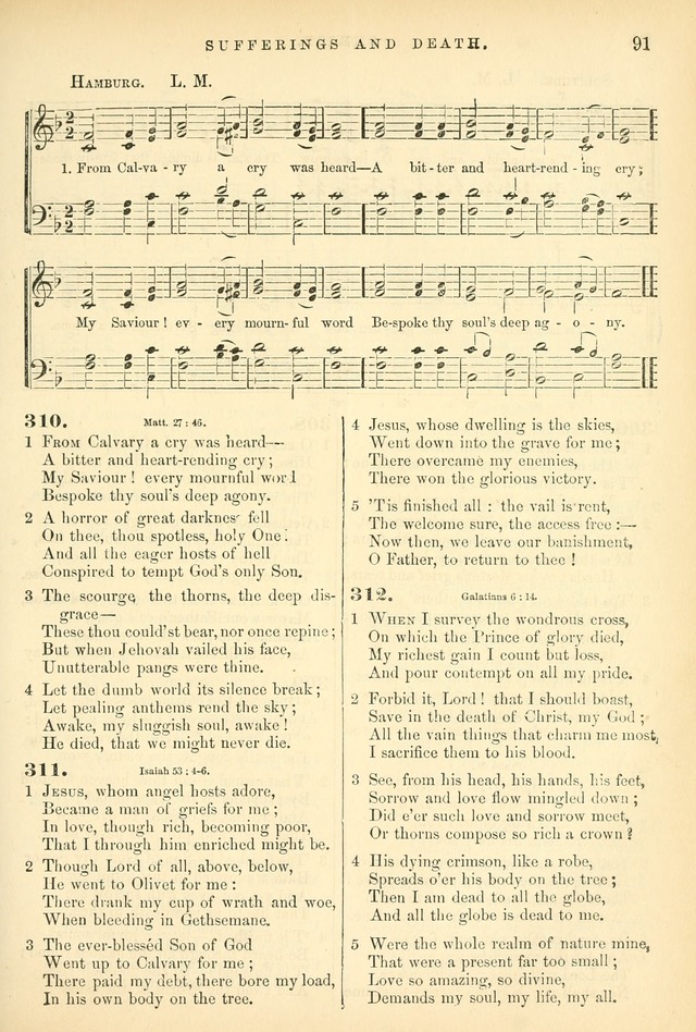 Songs for the Sanctuary, or Hymns and Tunes for Christian Worship page 91