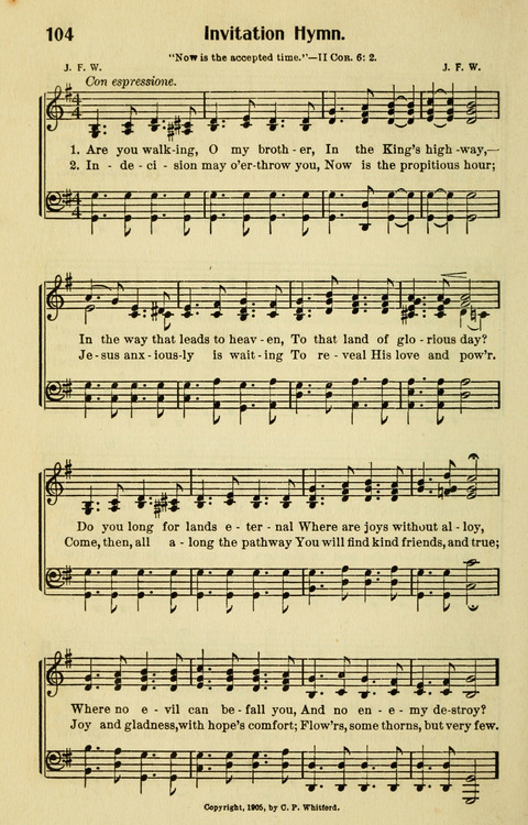 Songs for Service: in Church and Home page 104