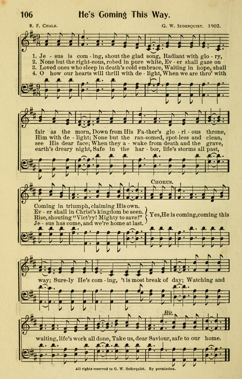 Songs for Service: in Church and Home page 106