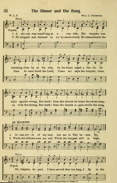 Songs for Service: in Church and Home page 22