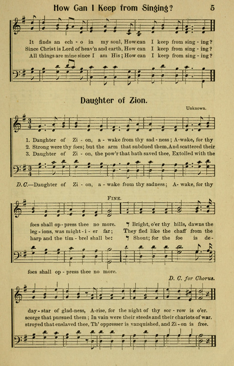 Songs for Service: in Church and Home page 5