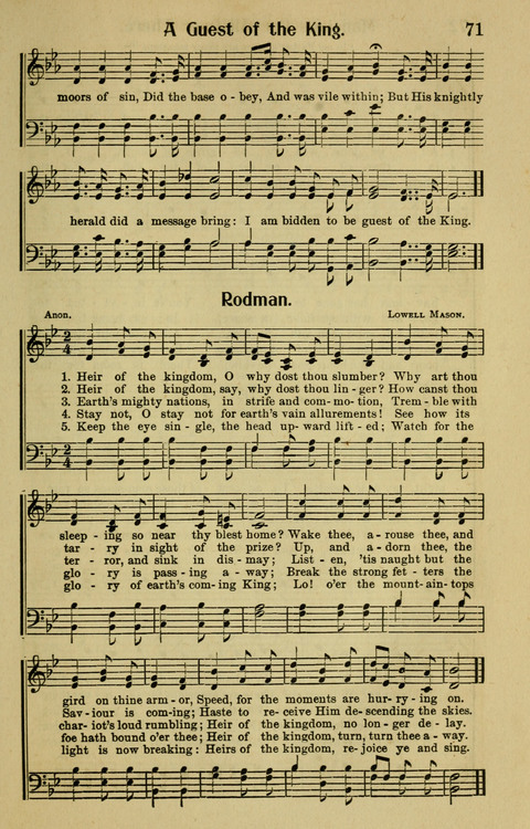 Songs for Service: in Church and Home page 71