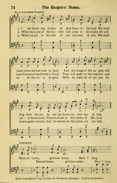 Songs for Service: in Church and Home page 74