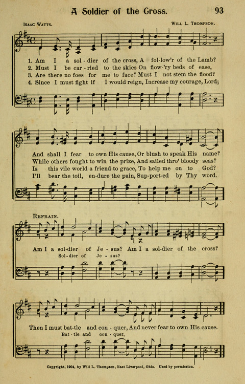 Songs for Service: in Church and Home page 93