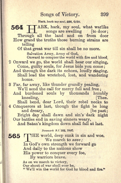 Salvation Army Songs page 399