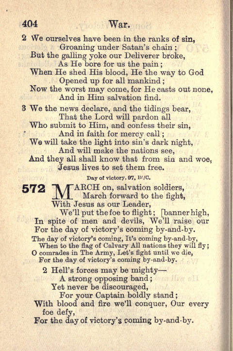 Salvation Army Songs page 404