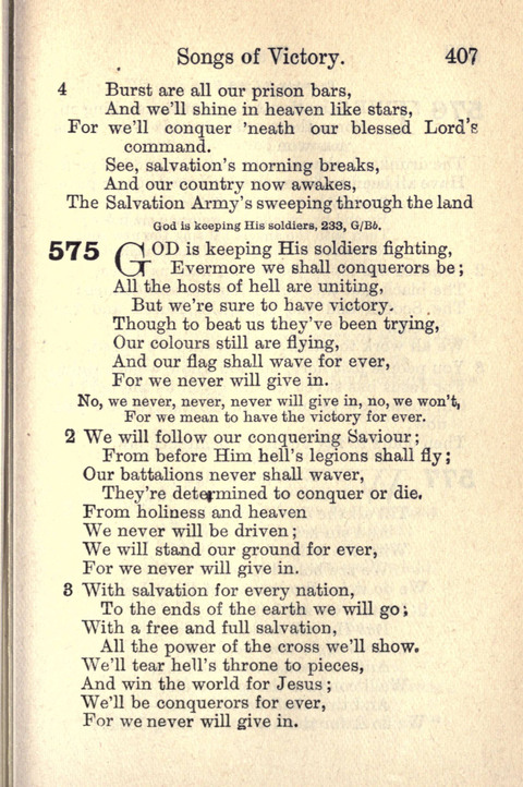 Salvation Army Songs page 407