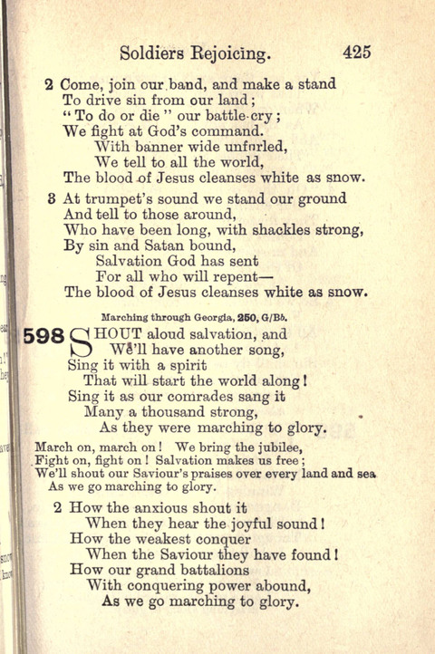 Salvation Army Songs page 425
