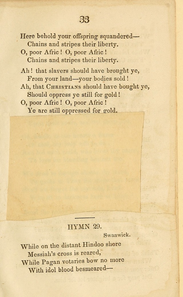 A Selection of Anti-Slavery Hymns: for the use of the friends of emancipation page 23
