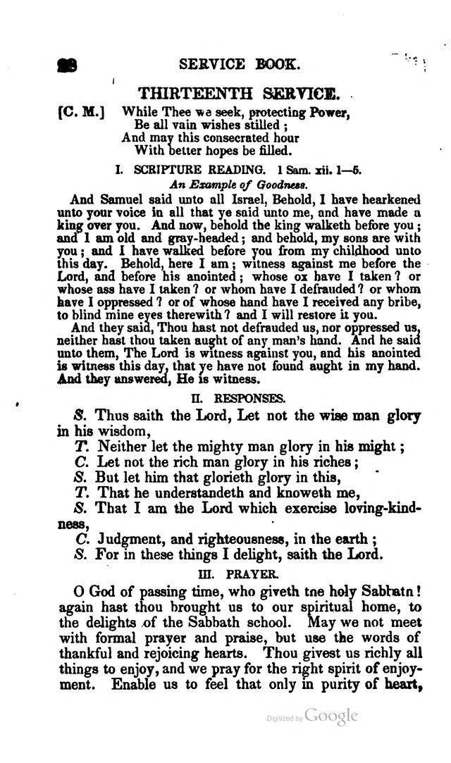 A Service Book: with a selection of tunes and hymns for Sabbath schools (6th ed.) page 28