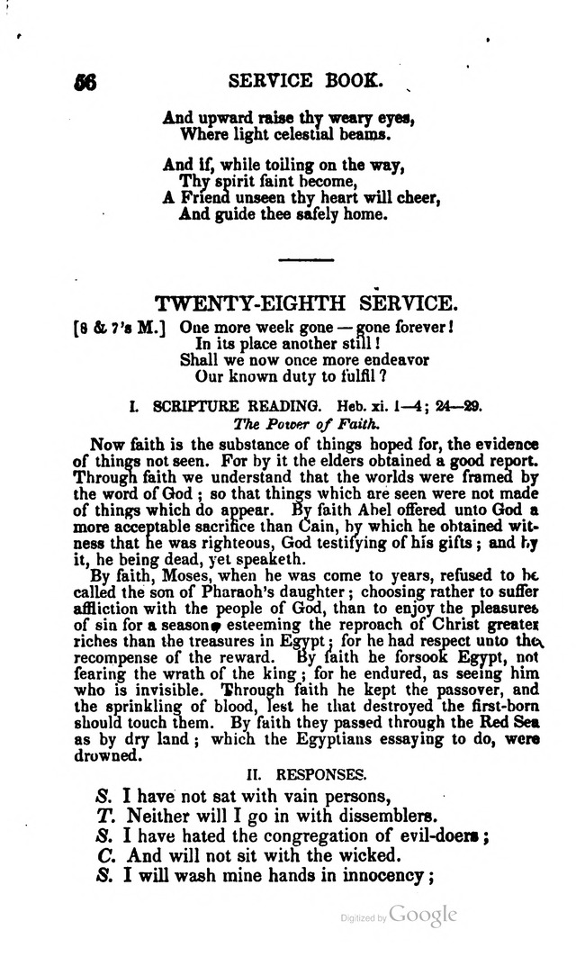 A Service Book: with a selection of tunes and hymns for Sabbath schools (6th ed.) page 56
