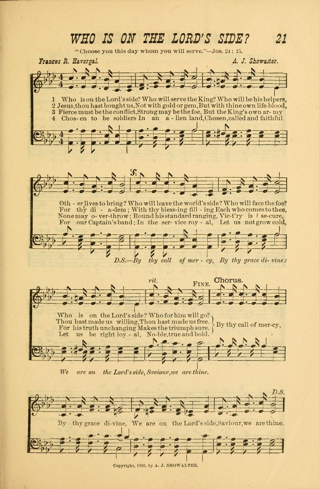 Sabbath Bells: for the Sunday-school and for prayer, praise, and gospel meetings page 21