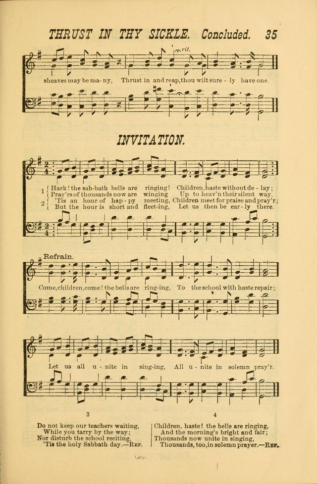 Sabbath Bells: for the Sunday-school and for prayer, praise, and gospel meetings page 35