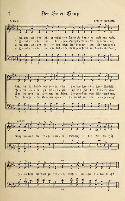Sänger-Bote: ein Liederbuch für Kirche und Haus page 1