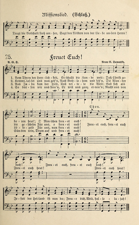 Sänger-Bote: ein Liederbuch für Kirche und Haus page 25