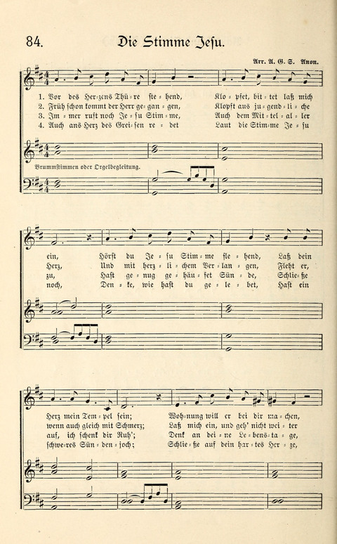 Sänger-Bote: ein Liederbuch für Kirche und Haus page 84