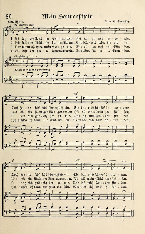 Sänger-Bote: ein Liederbuch für Kirche und Haus page 87