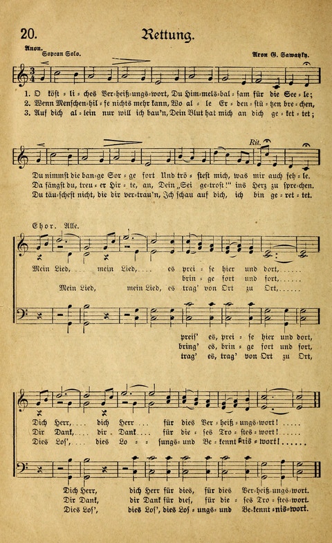 Sänger-Bote: ein Liederbuch für Kirche und Haus (4th. ed.) page 22